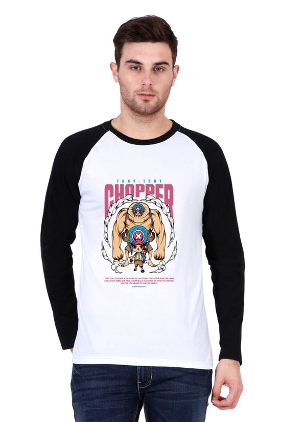 SCUBAAA Men's Tony Tony Chopper Full Sleeve Raglan T-Shirt