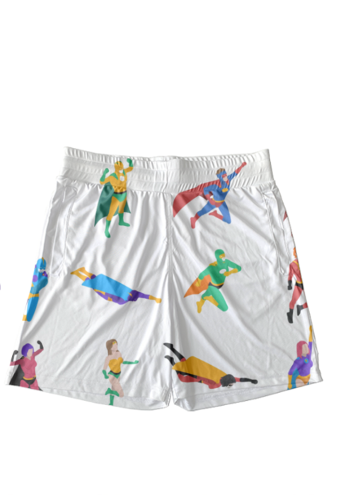 SCUBAAA Superhero Vibes Unisex All-Over Print AOP Shorts