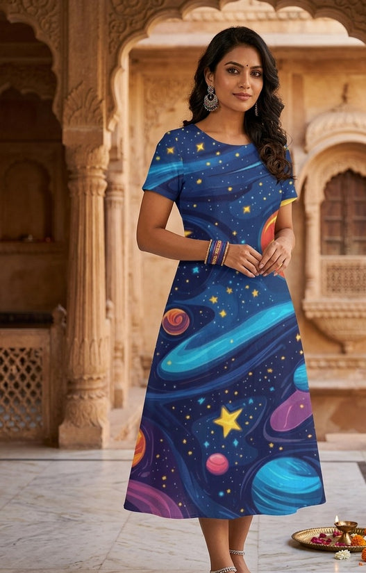 Starlight Galaxy Dress