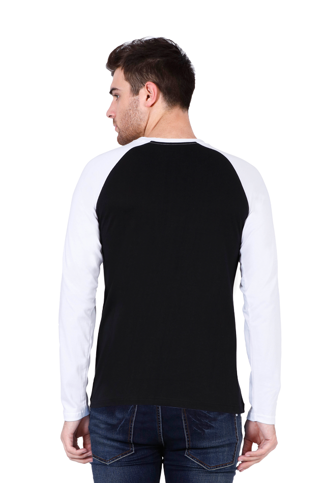 SCUBAAA Men's Skull Raglan Full Sleeve Tee