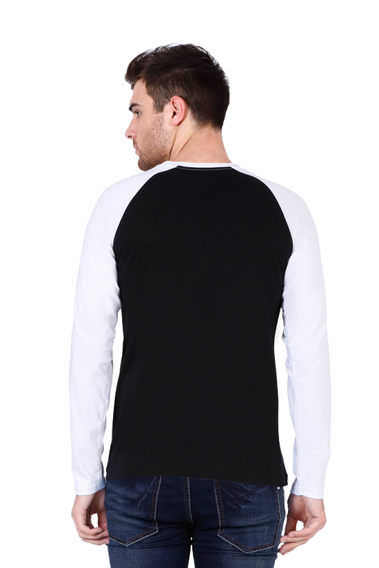 SCUBAAA Men's Skull Raglan Full Sleeve Tee