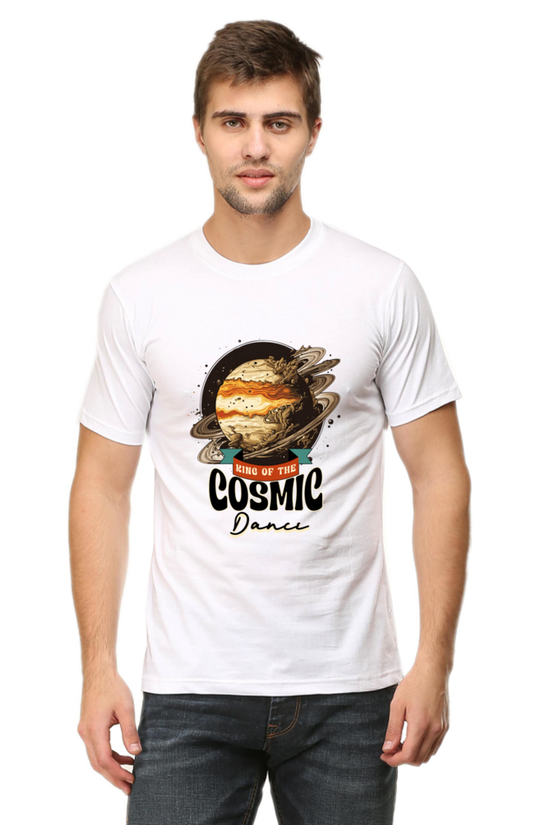 SCUBAAA Men's Cosmic Dance Regular Fit Half Sleeve T-shirt