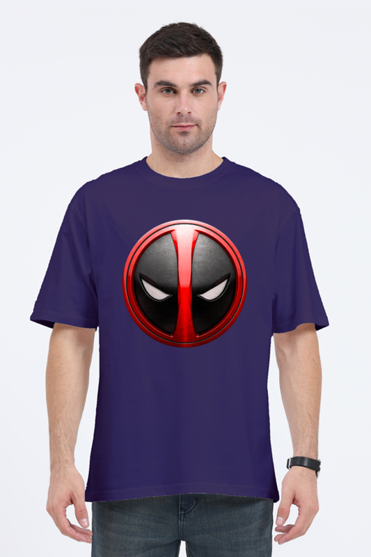 SCUBAAA Men's Deadpool Classic Oversized T-Shirt