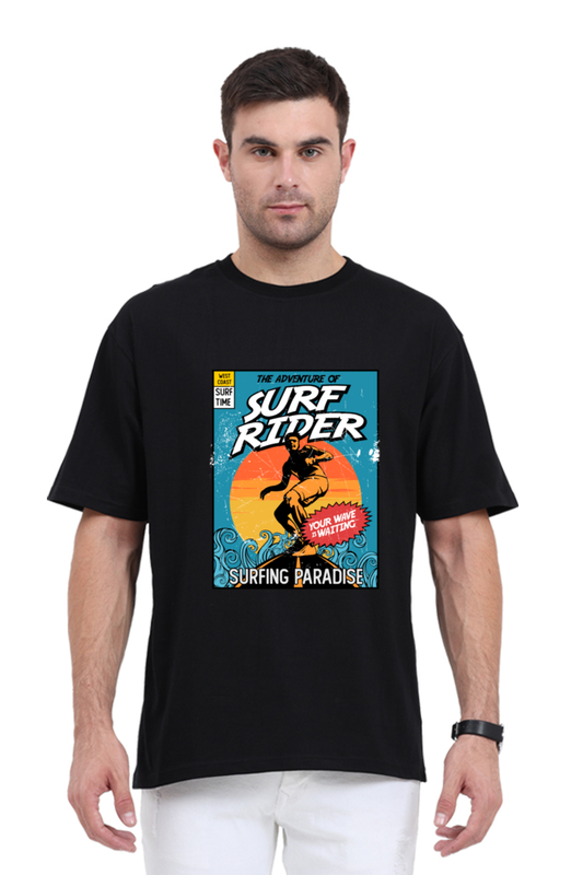 SCUBAAA Men's Surf Rider Oversized T-Shirt