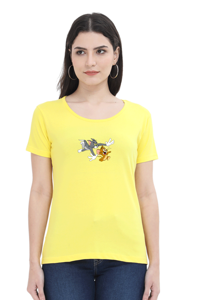 SCUBAAA Women's Tom & Jerry T-Shirt