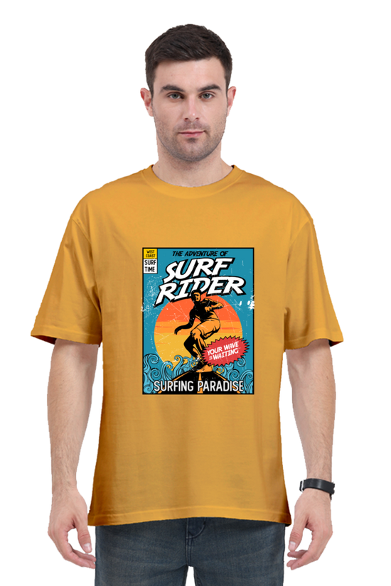 SCUBAAA Men's Surf Rider Oversized T-Shirt