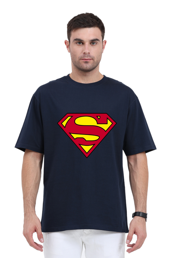 SCUBAAA Superman Men's Oversized T-Shirt