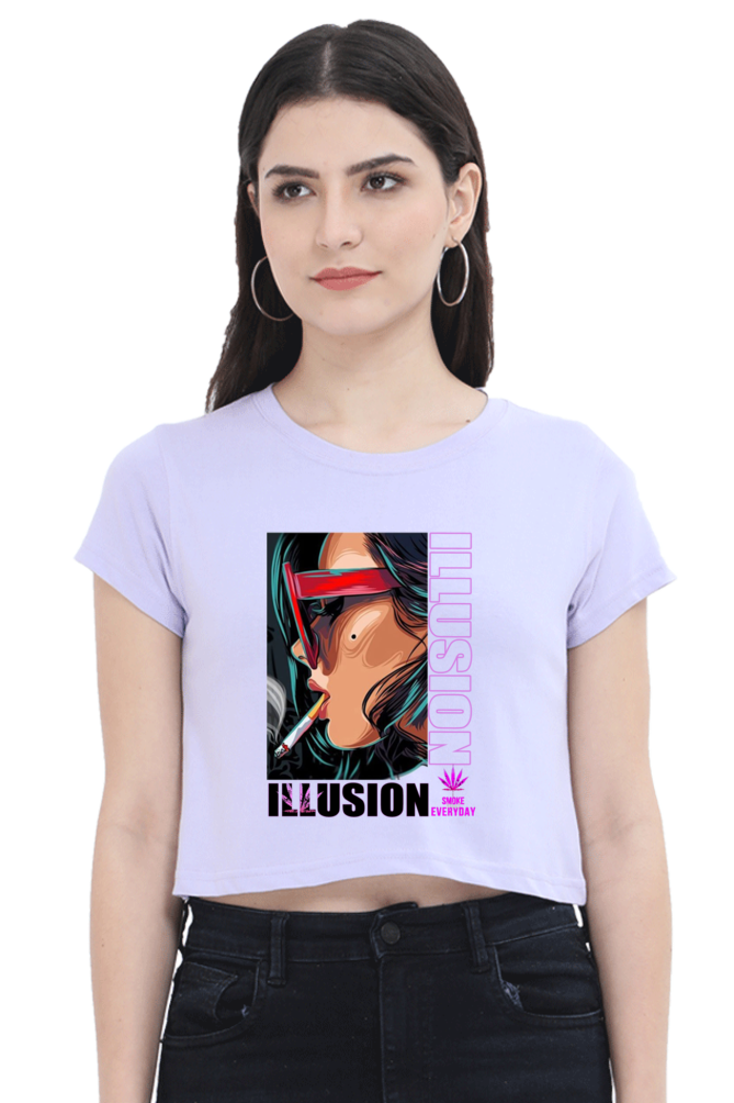 SCUBAAA Women's ILLUSION Crop Top