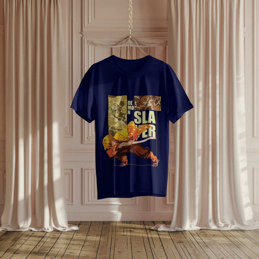 SCUBAAA Men's Zenitsu Terry Oversized T-Shirt