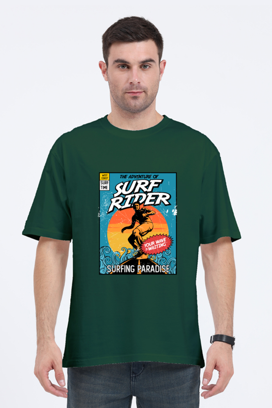 SCUBAAA Men's Surf Rider Oversized T-Shirt