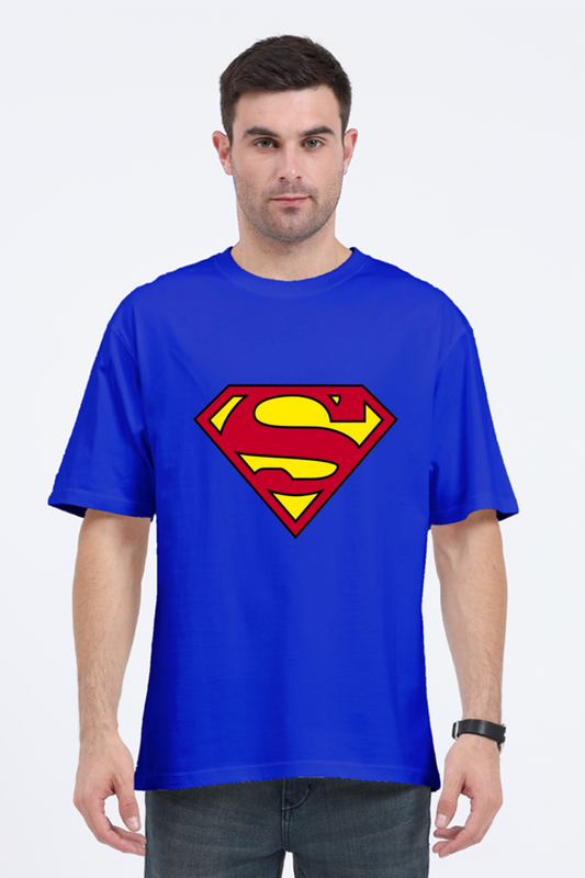 SCUBAAA Superman Men's Oversized T-Shirt