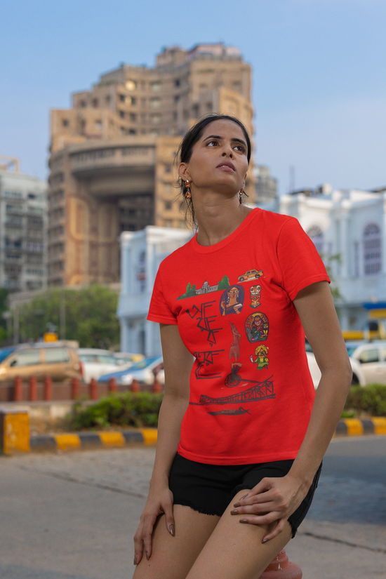 SCUBAAA Women's Amar Sohor Regular Fit T-shirt