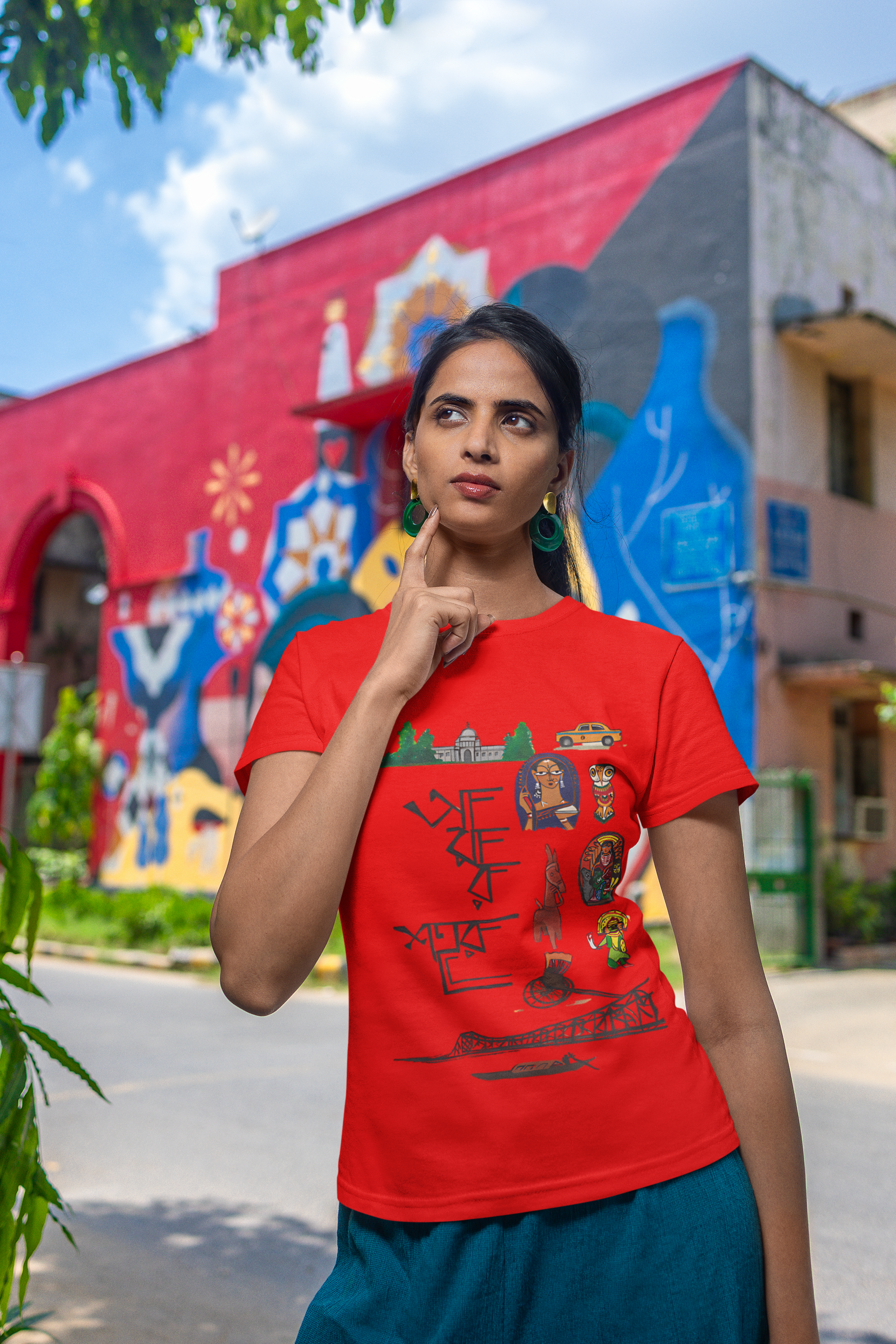 SCUBAAA Women's Amar Sohor Regular Fit T-shirt