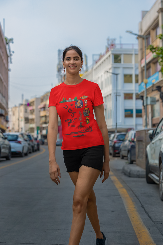 SCUBAAA Women's Amar Sohor Regular Fit T-shirt