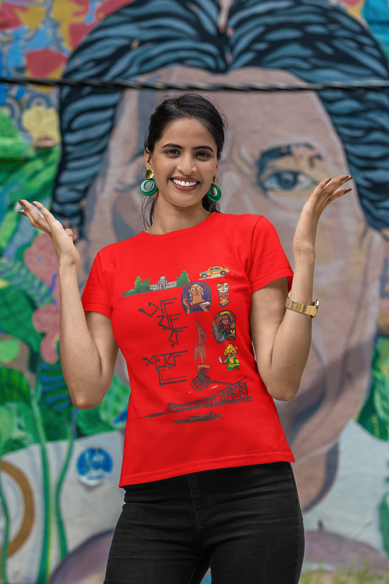 SCUBAAA Women's Amar Sohor Regular Fit T-shirt