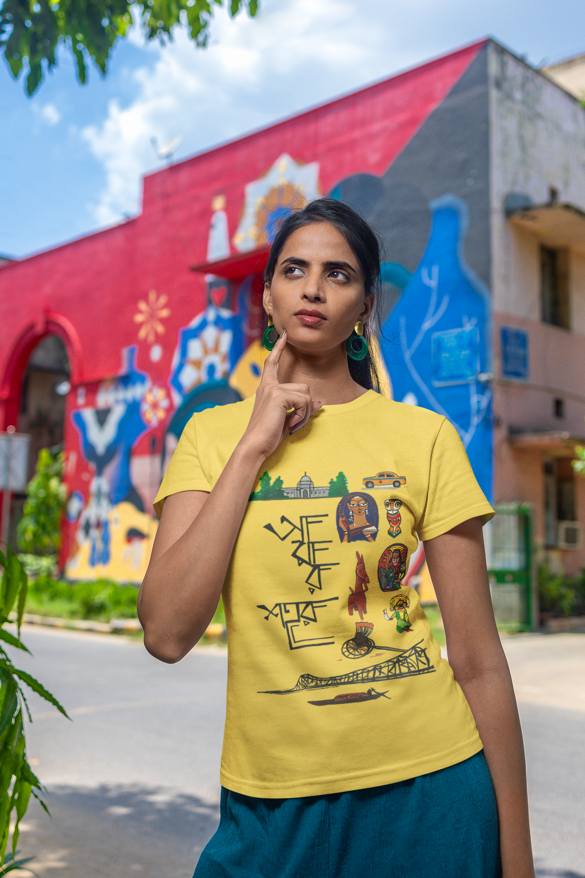 SCUBAAA Women's Amar Sohor Regular Fit T-shirt