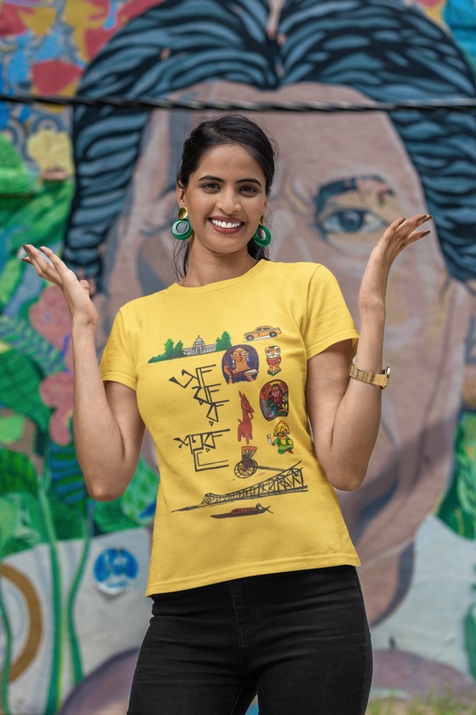 SCUBAAA Women's Amar Sohor Regular Fit T-shirt