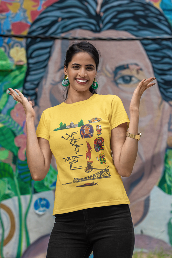 SCUBAAA Women's Amar Sohor Regular Fit T-shirt