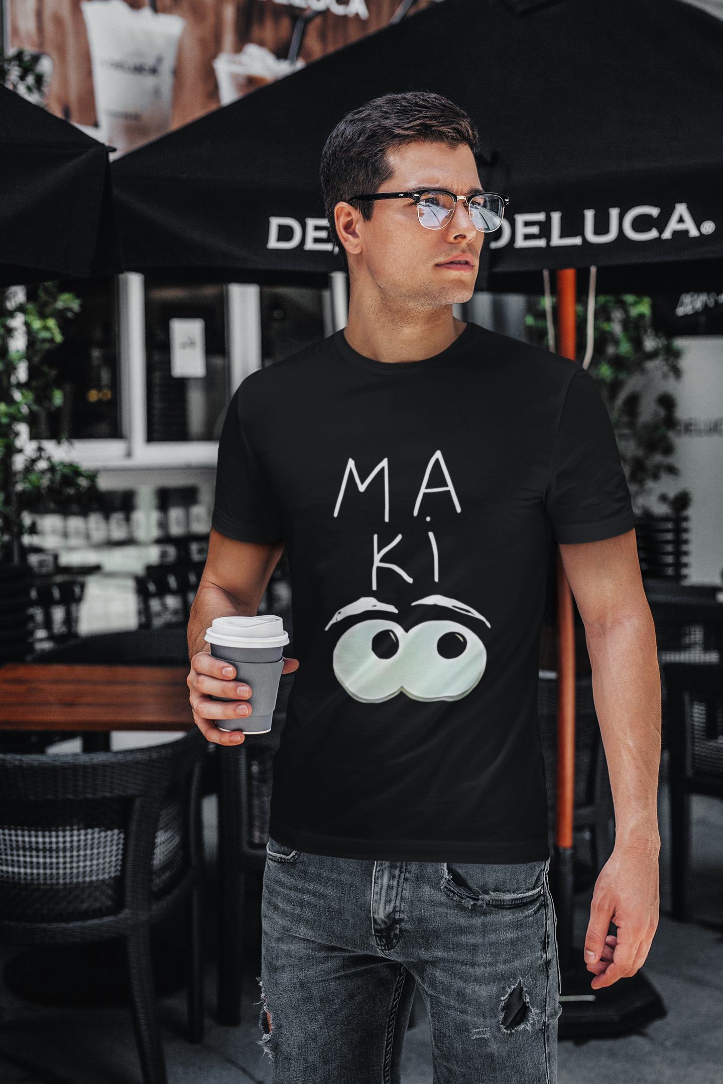 SCUBAAA Men's Maa Ki Akhn Half Sleeve Regular Fit T-shirt