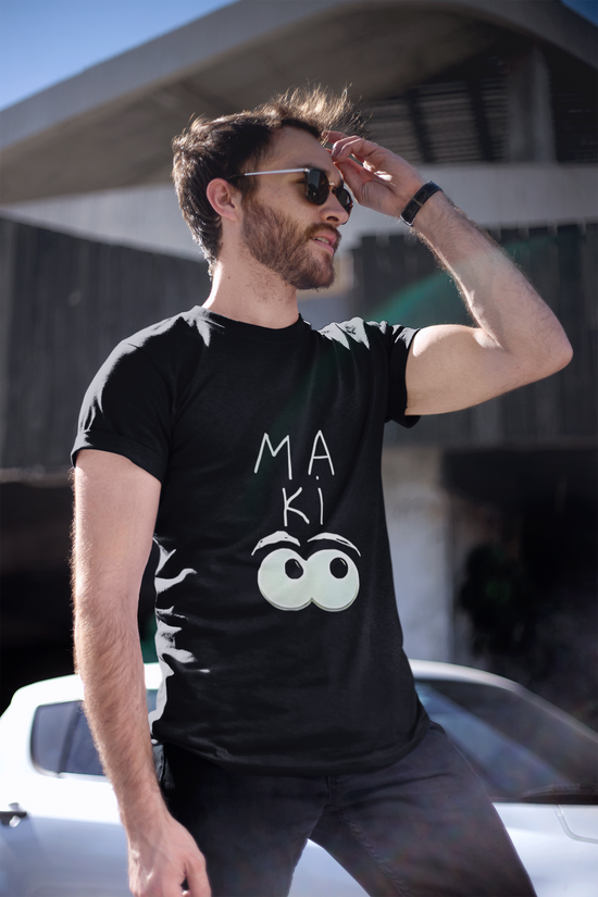 SCUBAAA Men's Maa Ki Akhn Half Sleeve Regular Fit T-shirt