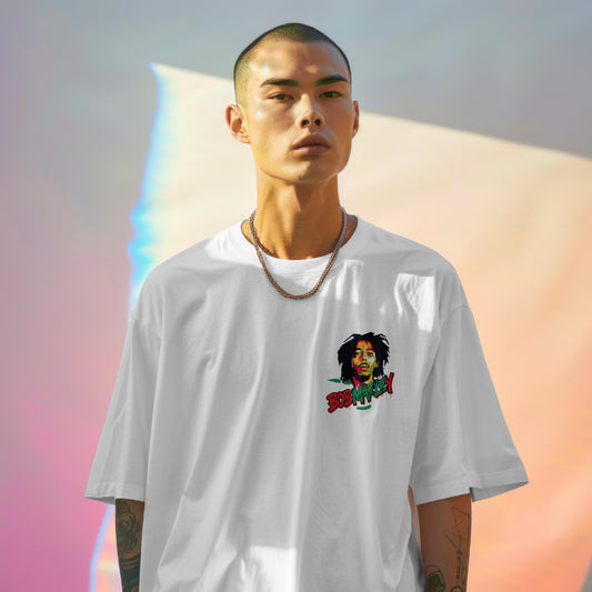 SCUBAAA Men's YABADABA Pop Art Oversized Half Sleeve T-shirt