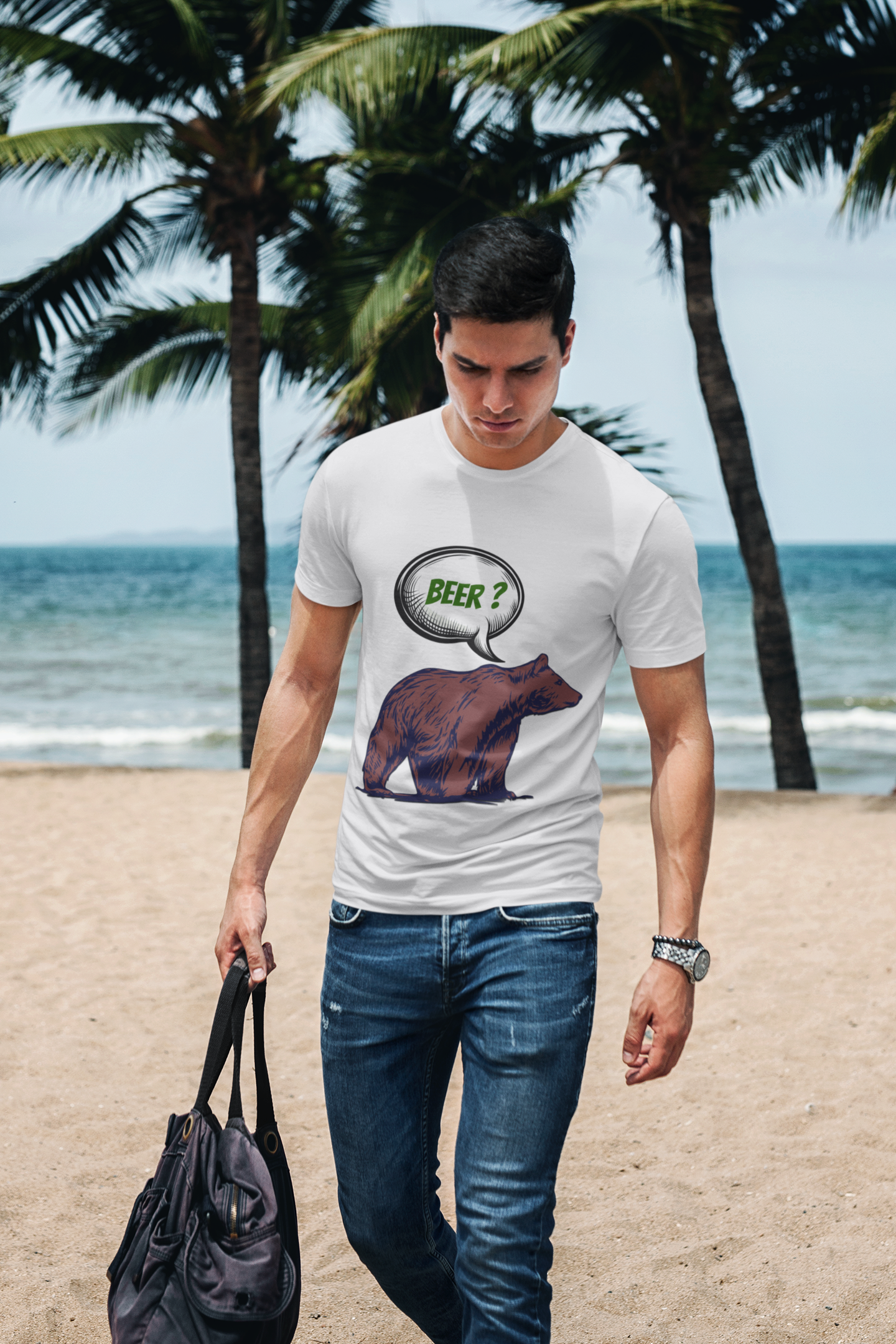 SCUBAAA Polar BEER Round Neck Classic T-Shirt