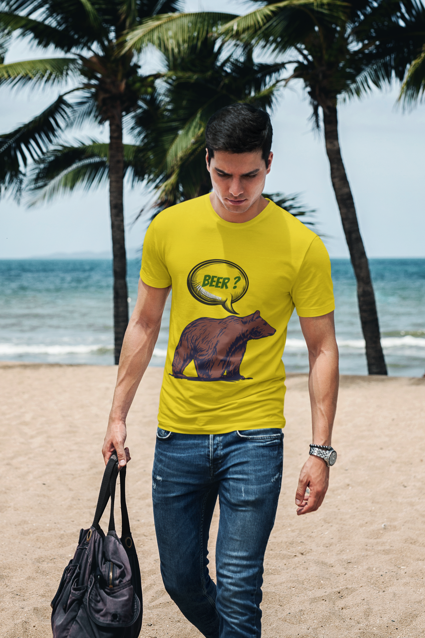 SCUBAAA Polar BEER Round Neck Classic T-Shirt