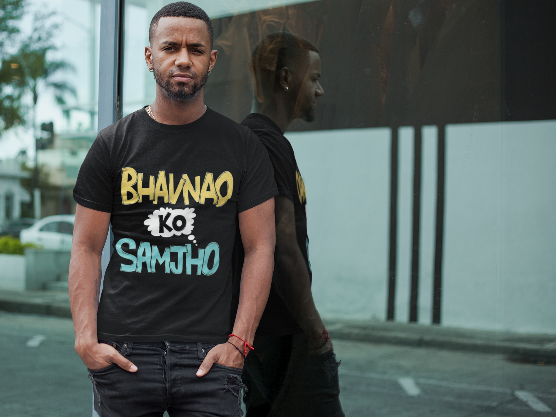SCUBAAA Men's Bhavnao Ko Samjho Half Sleeve T-Shirt
