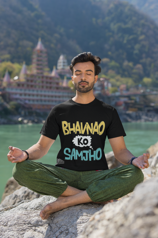 SCUBAAA Men's Bhavnao Ko Samjho Half Sleeve T-Shirt