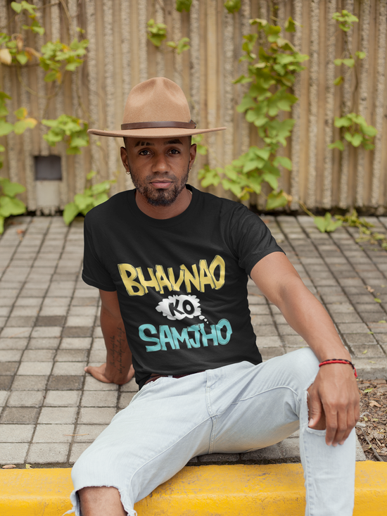 SCUBAAA Men's Bhavnao Ko Samjho Half Sleeve T-Shirt