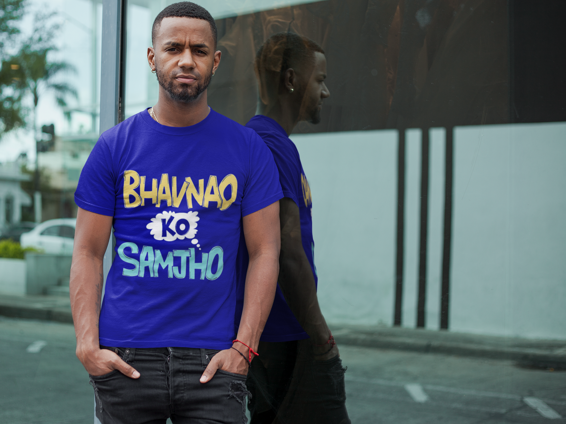 SCUBAAA Men's Bhavnao Ko Samjho Half Sleeve T-Shirt