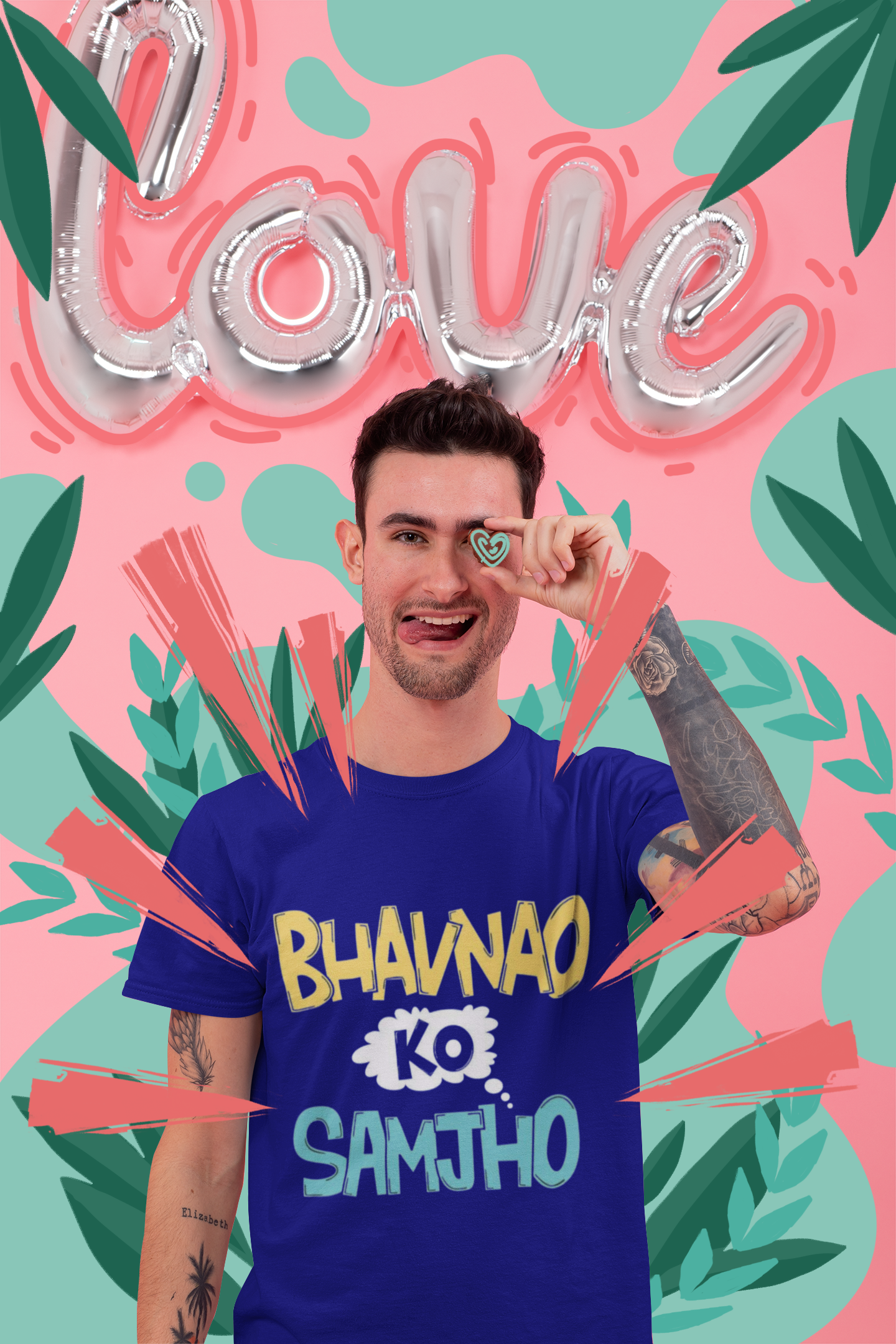 SCUBAAA Men's Bhavnao Ko Samjho Half Sleeve T-Shirt
