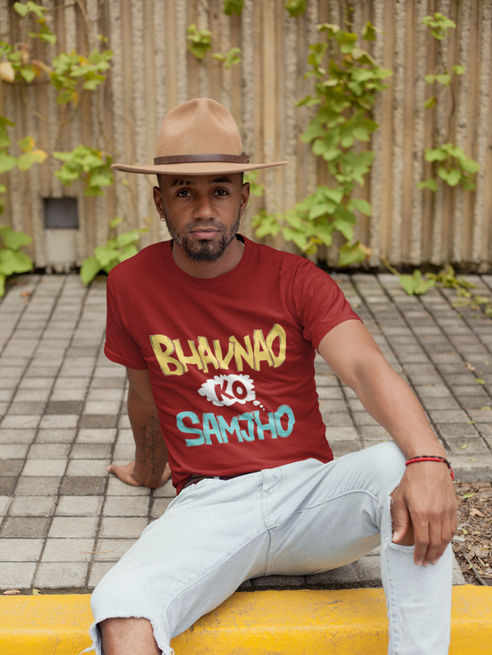 SCUBAAA Men's Bhavnao Ko Samjho Half Sleeve T-Shirt