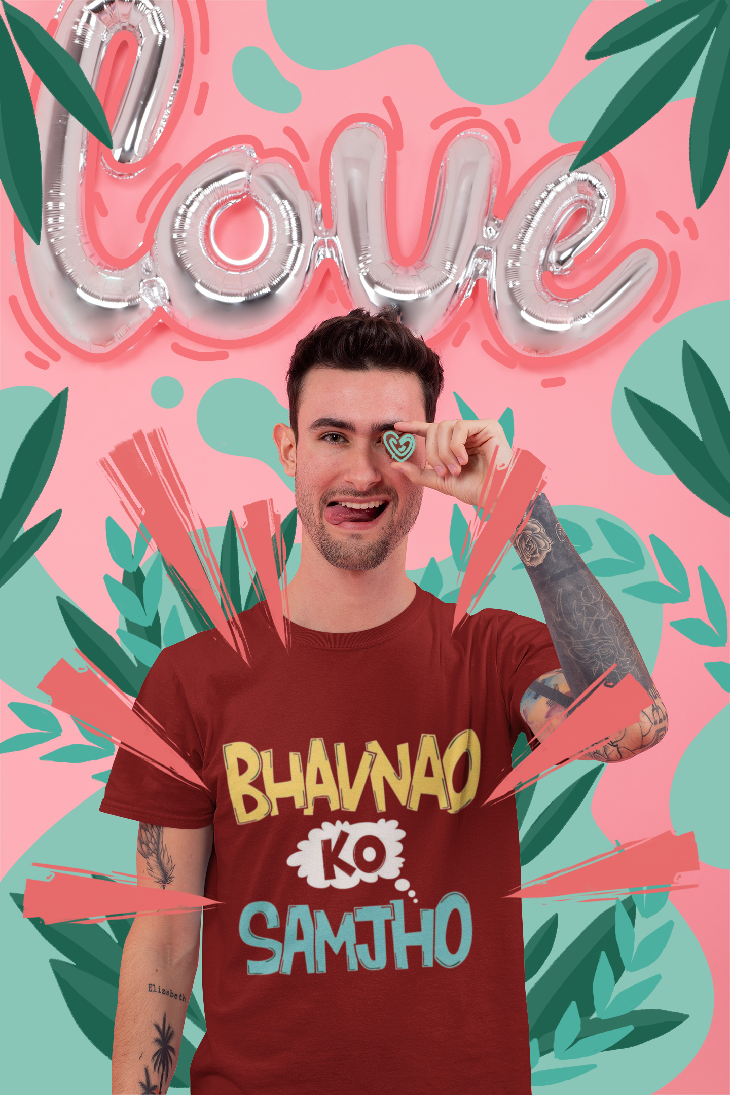 SCUBAAA Men's Bhavnao Ko Samjho Half Sleeve T-Shirt
