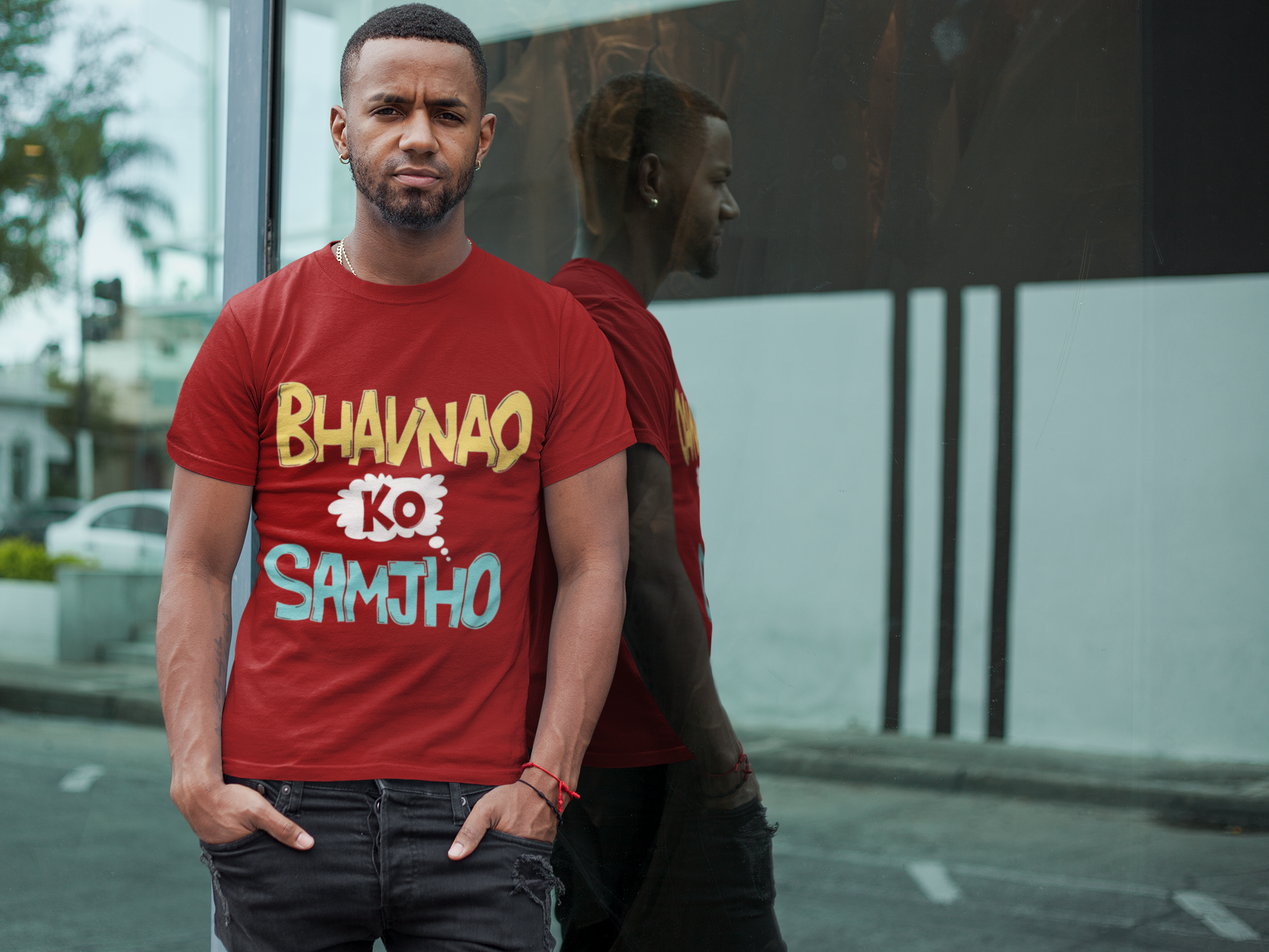 SCUBAAA Men's Bhavnao Ko Samjho Half Sleeve T-Shirt