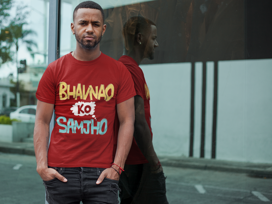 SCUBAAA Men's Bhavnao Ko Samjho Half Sleeve T-Shirt