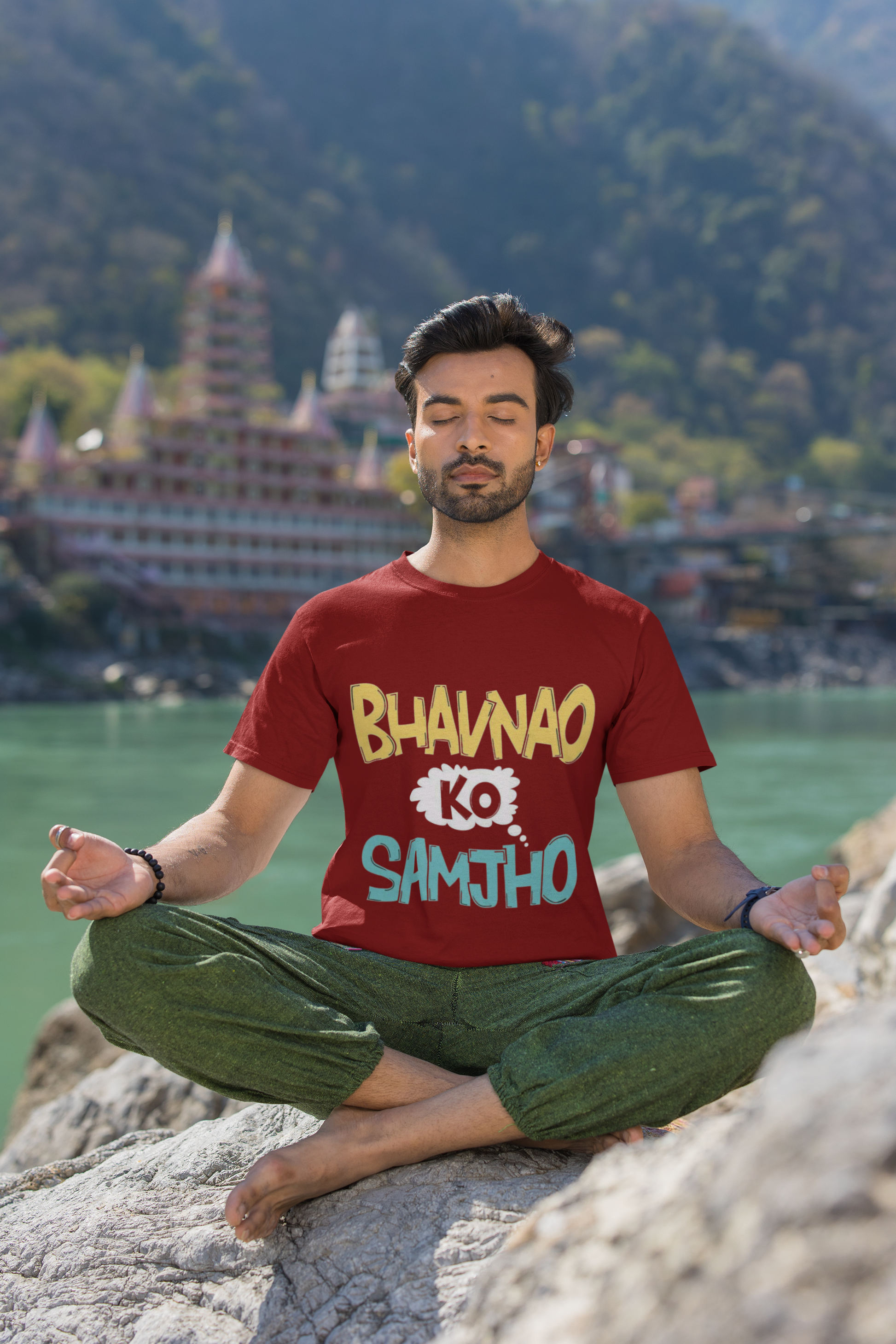 SCUBAAA Men's Bhavnao Ko Samjho Half Sleeve T-Shirt