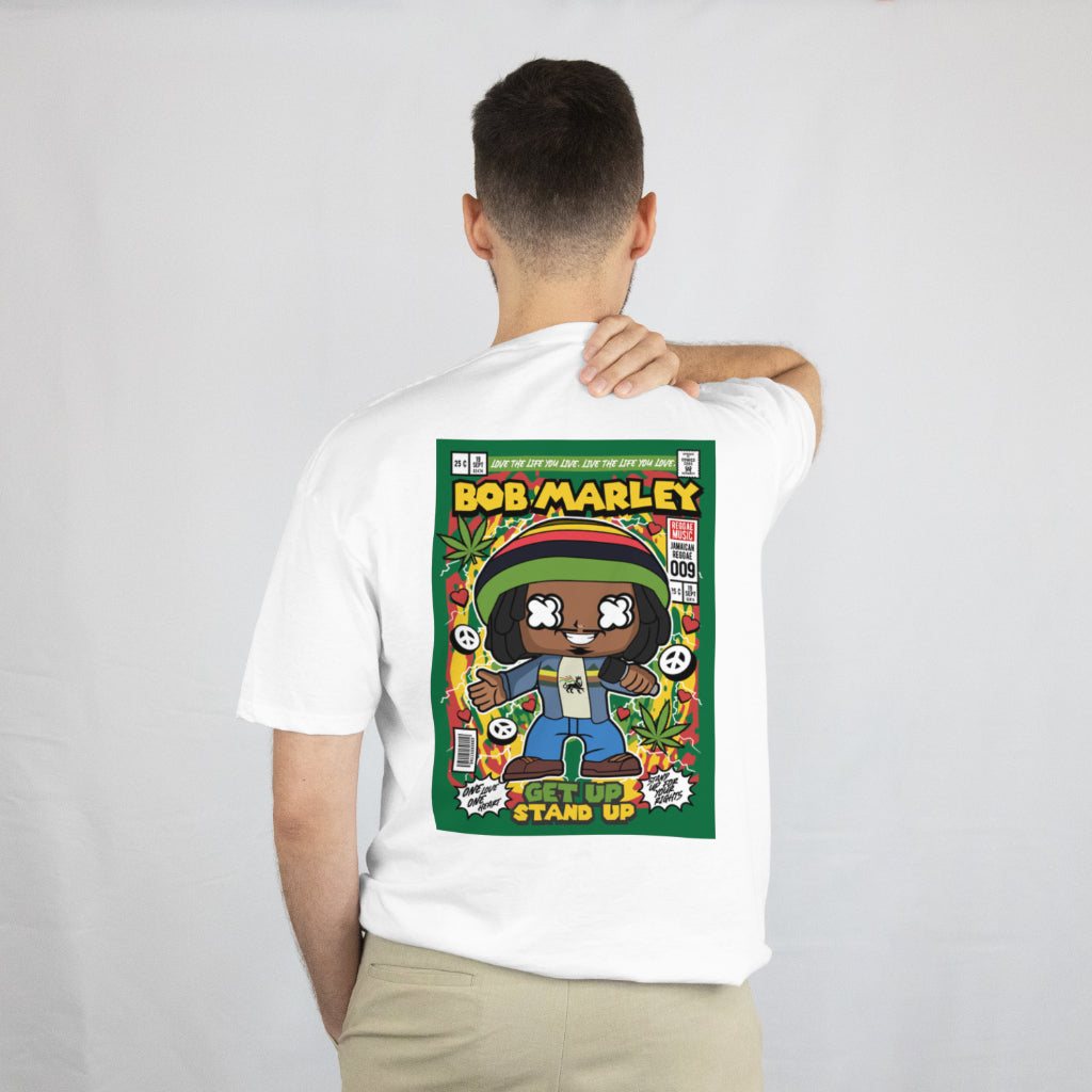 SCUBAAA Men's YABADABA Pop Art Oversized Half Sleeve T-shirt