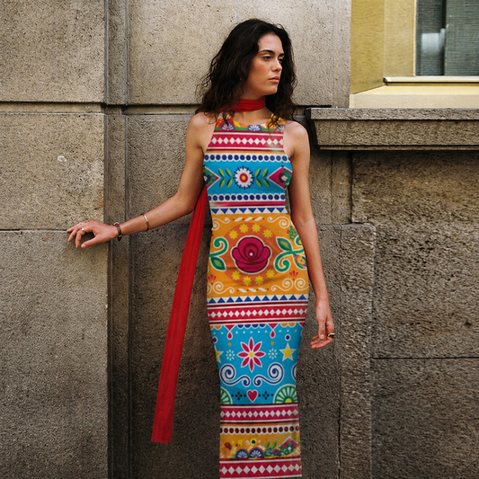 Embellished Motif Dress