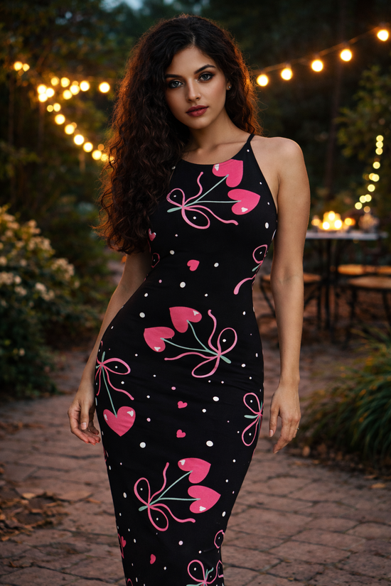 Black Velvet Bodycon Dress