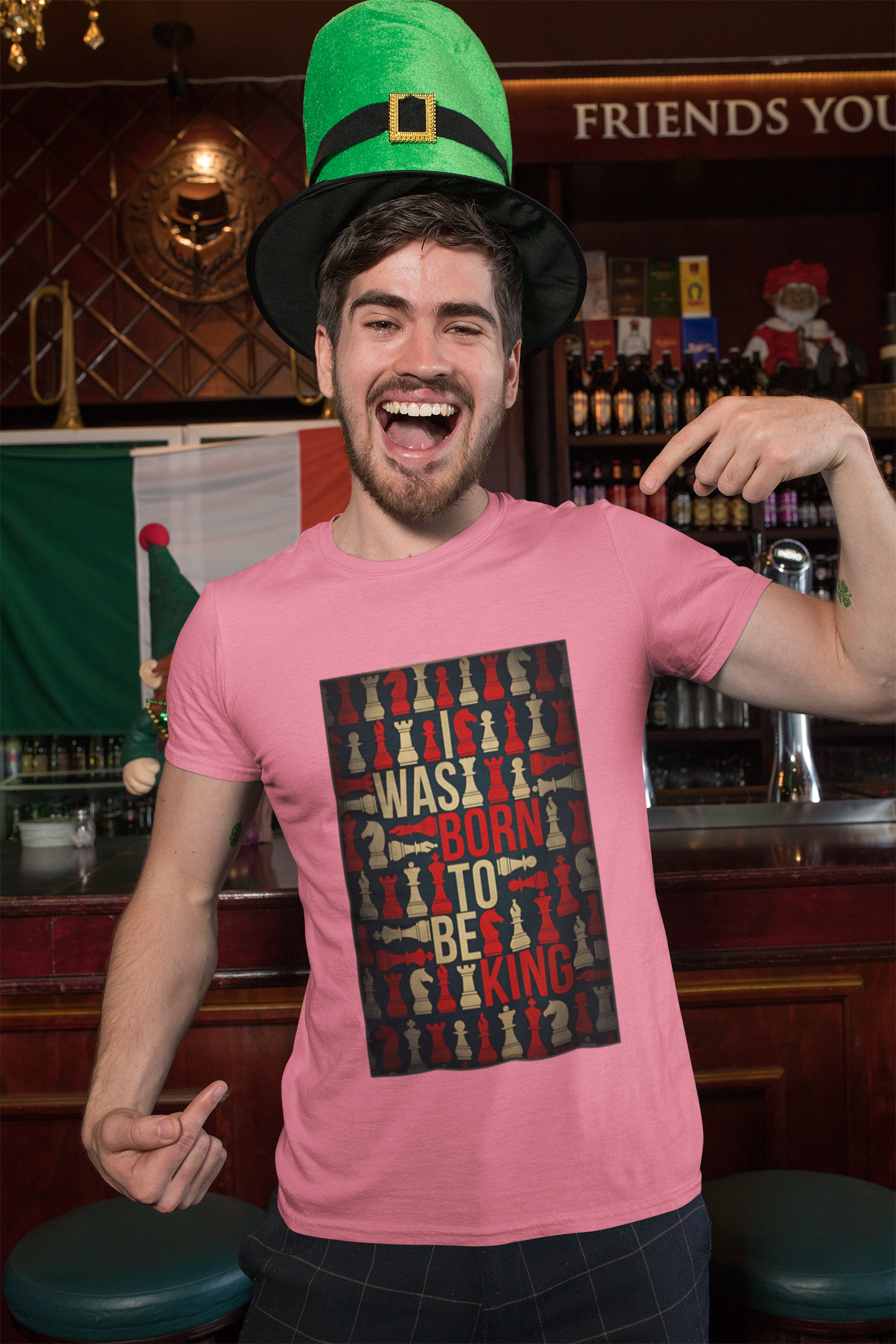 SCUBAAA Men's Was Born To Be King Half Sleeve T-Shirt