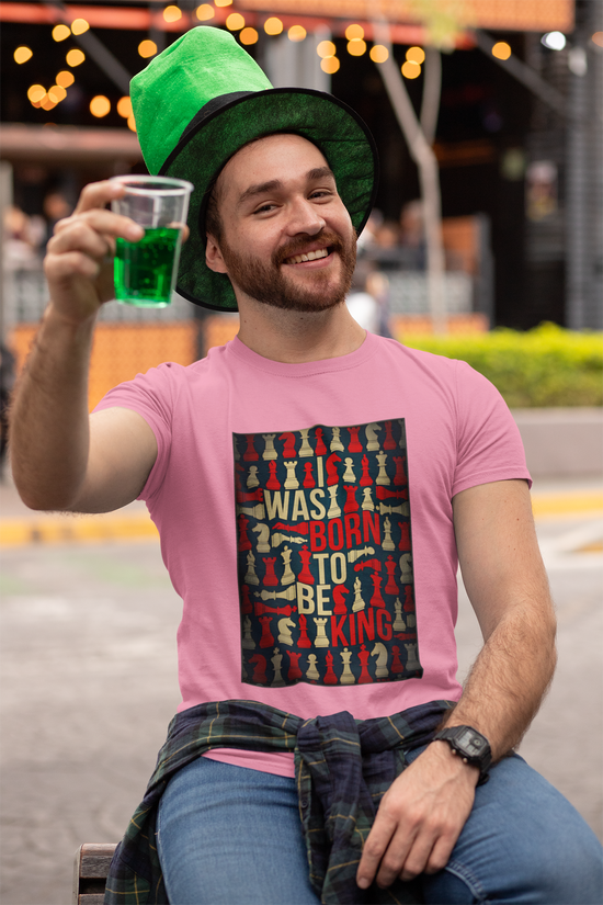 SCUBAAA Men's Was Born To Be King Half Sleeve T-Shirt