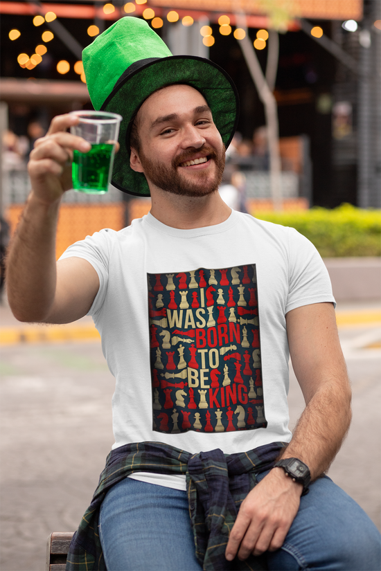 SCUBAAA Men's Was Born To Be King Half Sleeve T-Shirt