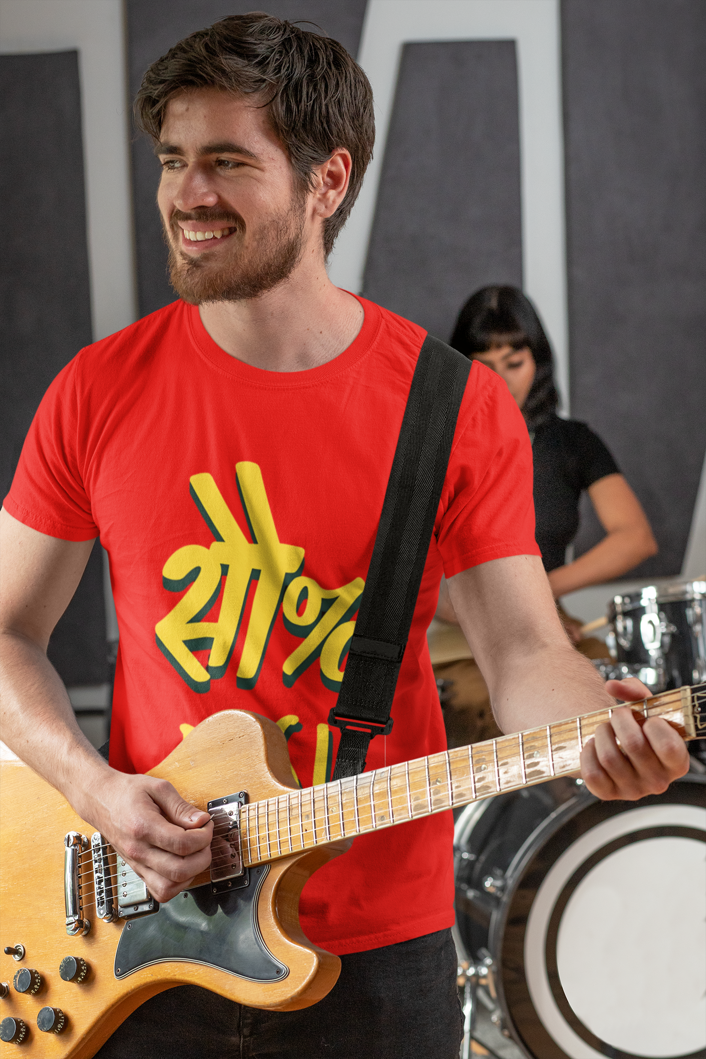 SCUBAAA Men's 100% Desi Half Sleeve T-Shirt