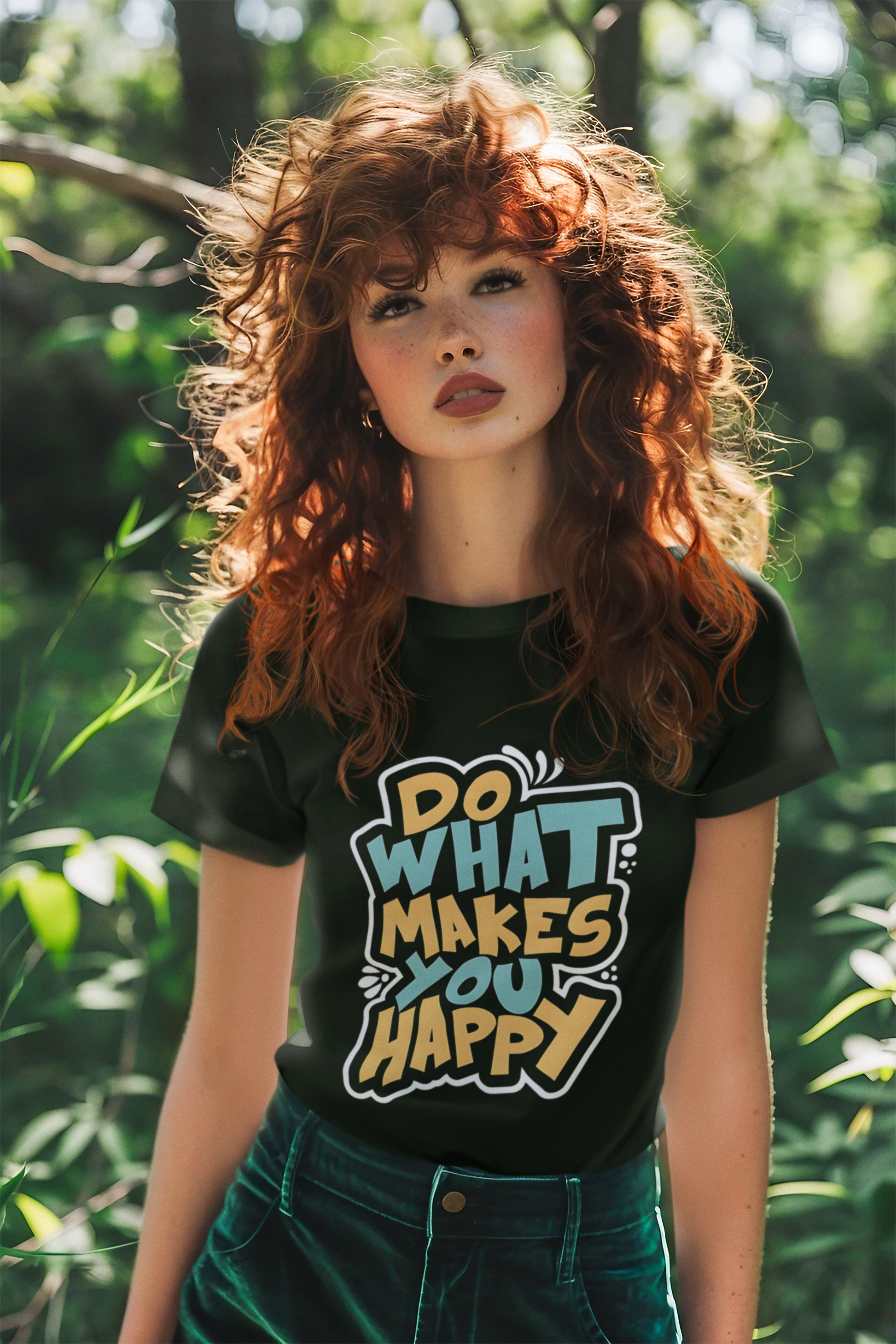 SCUBAAA - Women's Do What Makes You Happy Half Sleeve T-Shirt