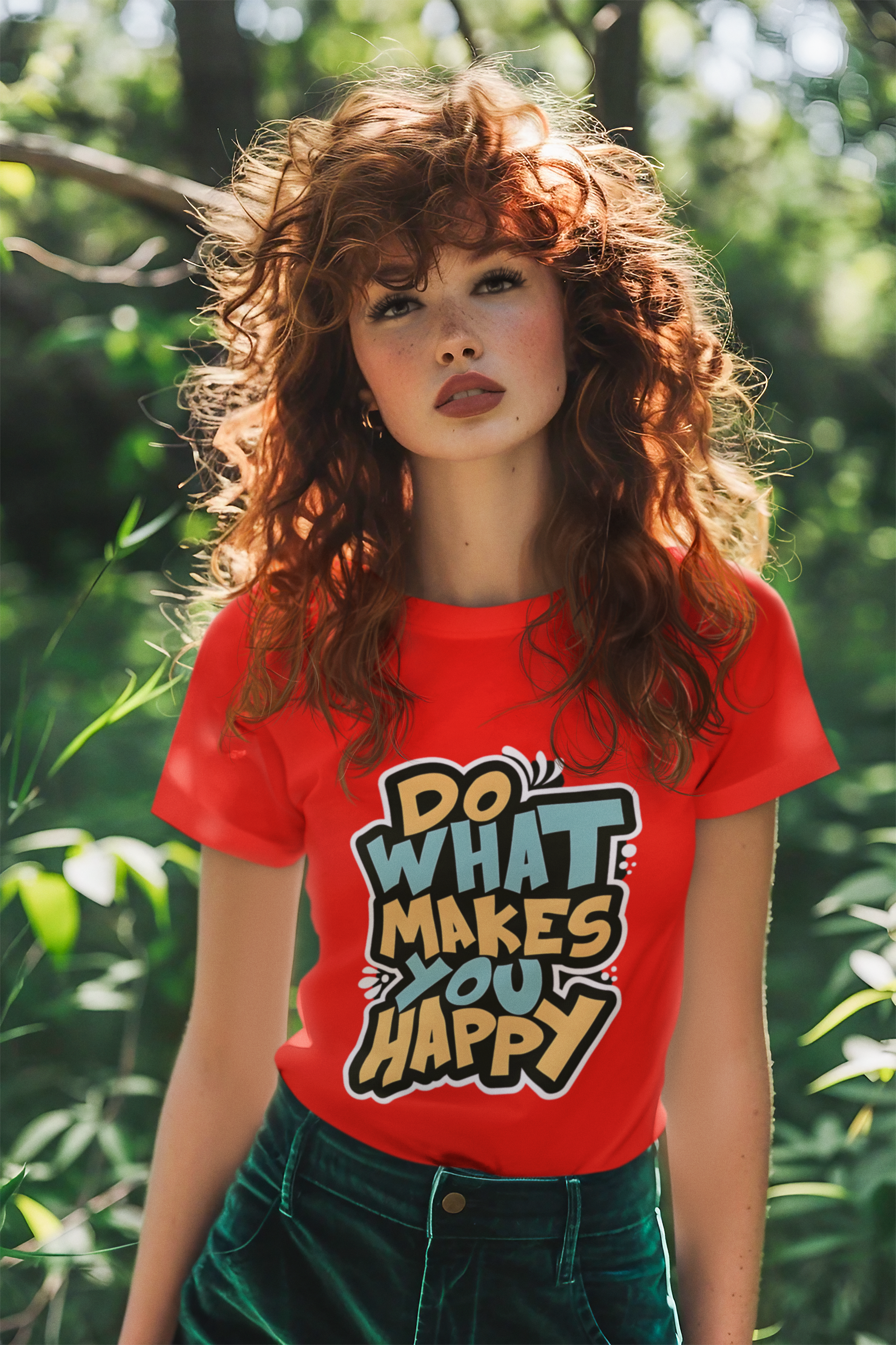 SCUBAAA - Women's Do What Makes You Happy Half Sleeve T-Shirt
