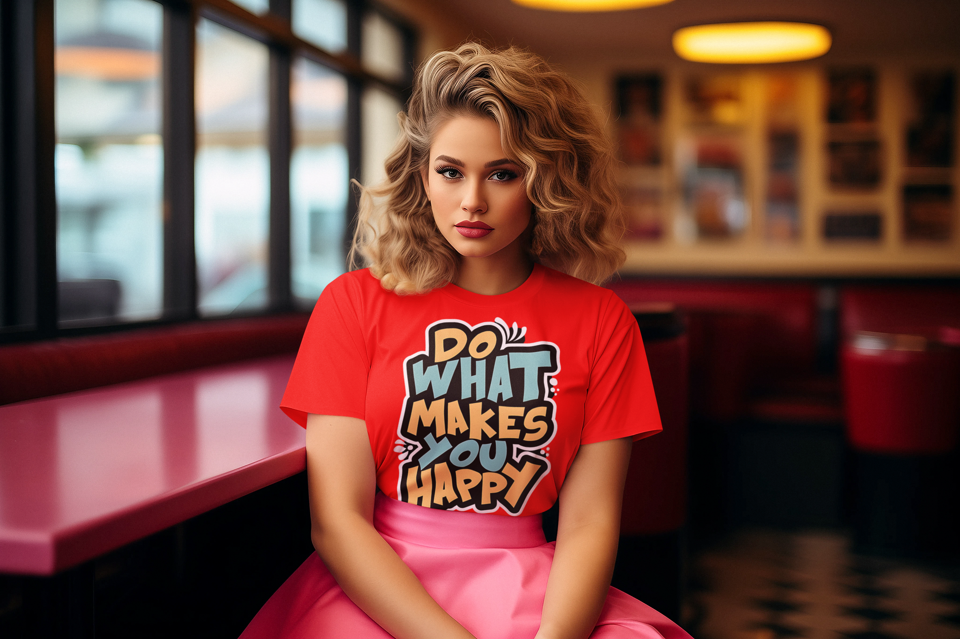 SCUBAAA - Women's Do What Makes You Happy Half Sleeve T-Shirt