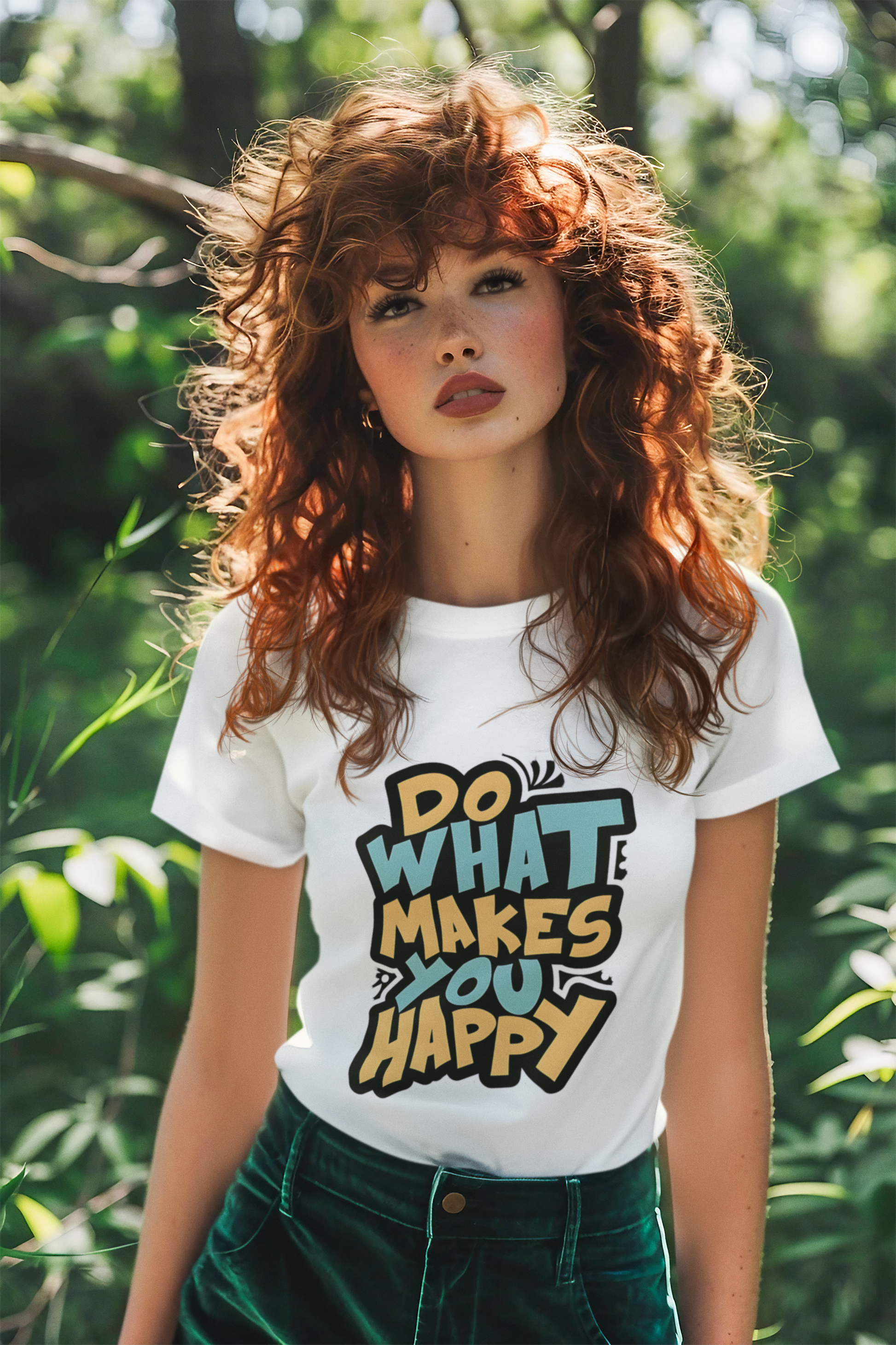 SCUBAAA - Women's Do What Makes You Happy Half Sleeve T-Shirt