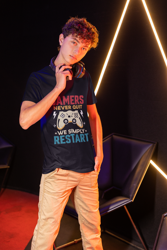 SCUBAAA Men's Gamers Half Sleeve T-Shirt