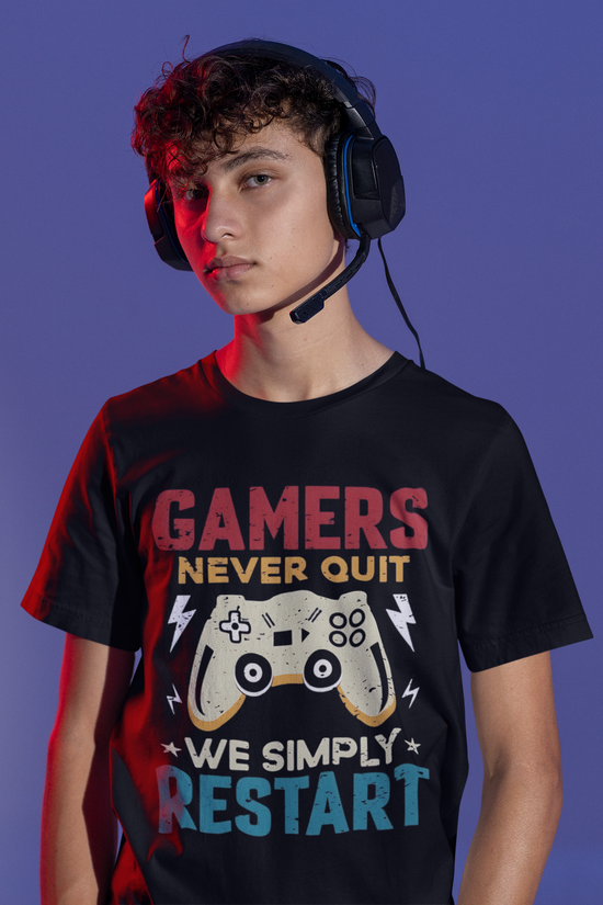 SCUBAAA Men's Gamers Half Sleeve T-Shirt
